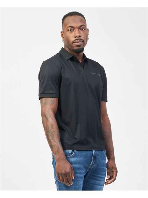 Polo Richmond X en coton avec logo brodé RICHMOND X | UMP25333POBLACK